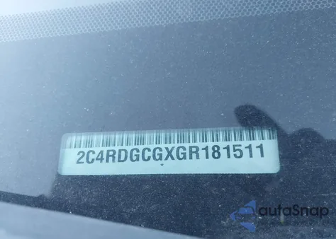 2016 Dodge Grand Caravan Sxt from USA, damaged, VIN 2C4RDGCGXGR181511